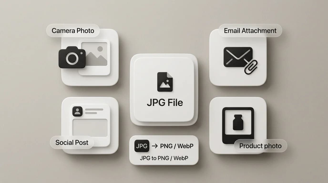 JPG use cases for photo sharing and web uploads